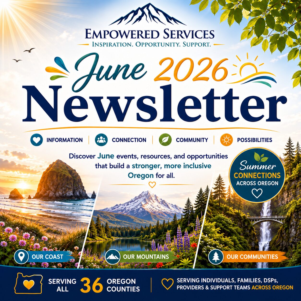 Empowered Services June 2026 Newsletter cover