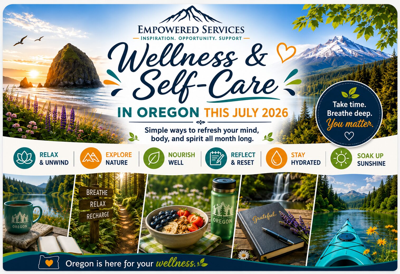 Empowered Wellness Connection — July self-care for providers and DSPs